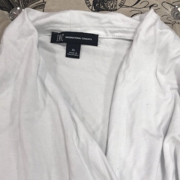 INC International Concepts Surplice-Front Top - Picture 3 of 5